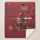 Couverture Sherpa Kandinsky - Rouge terne (Devant)