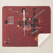 Couverture Sherpa Kandinsky - Rouge terne (Devant (Horizontal))