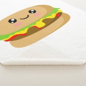 Couverture Sherpa Kawaii Burger (3/4)