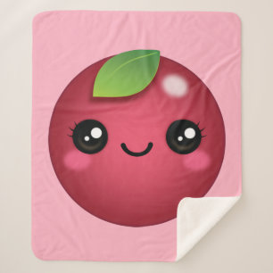 Couverture Sherpa Kawaii Cranberry Sherpa Blanket