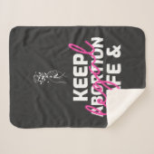 Couverture Sherpa Keep Abortion Safe And Legal (Devant (Horizontal))