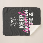 Couverture Sherpa Keep Abortion Safe And Legal (Devant (Horizontal))