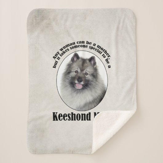 Couverture Sherpa Keeshond Maman (Devant)