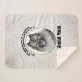 Couverture Sherpa Keeshond Maman (Devant (Horizontal))