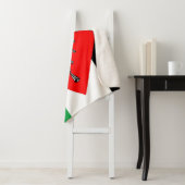 Couverture Sherpa Keffiyeh Écharpe palestinienne tissu traditionnel (En situation)