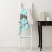 Couverture Sherpa Keiki Aquarelle Dauphin Vague (En situation)