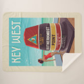 Couverture Sherpa Key West | Floride (Devant (Horizontal))
