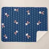 Couverture Sherpa KiniArt 1st Mate Westie Sherpa Blanket (Devant (Horizontal))