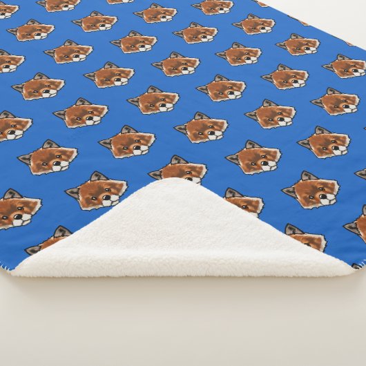 Couverture Sherpa KiniArt Cute Fox (3/4)