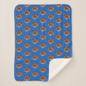Couverture Sherpa KiniArt Cute Fox (Devant)