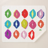 Couverture Sherpa Kiss Kiss (Devant (Horizontal))