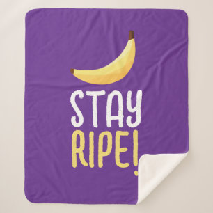 Couverture Sherpa Kit de fête personnalisé Funny Banana moderne et m