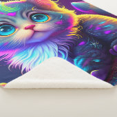 Couverture Sherpa "Kitten coloré" (3/4)