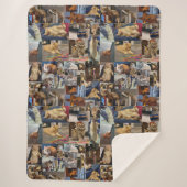Couverture Sherpa Kitten Photo Collage, (Devant)