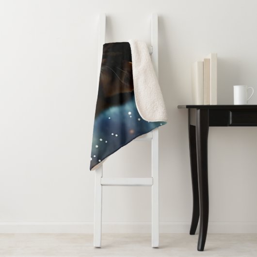 Couverture Sherpa Kitten Volant Dans L'Espace (En situation)