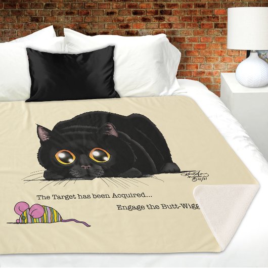 Couverture Sherpa Kitty Butt-Wiggle