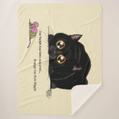 Couverture Sherpa Kitty Butt-Wiggle (Devant)