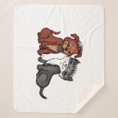 Couverture Sherpa Kitty et Puppy (Devant)