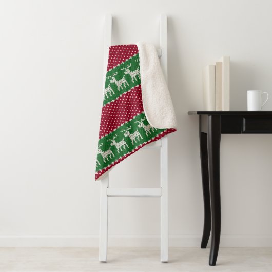 Couverture Sherpa Knit de vacances n° 01 (En situation)