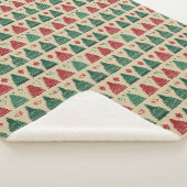 Couverture Sherpa Knit Sweat Arbre de Noël Motif traditionnel 1 (3/4)