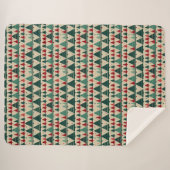 Couverture Sherpa Knit Sweat Arbre de Noël Motif traditionnel 2 (Devant (Horizontal))