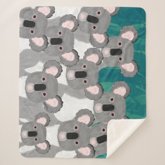 Couverture Sherpa Koalas Sherpa Blanket (Devant)