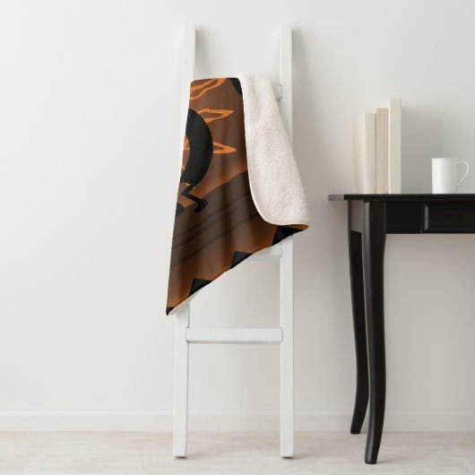 Couverture Sherpa Kokopelli Sud-Ouest Russe Brown Sherpa (En situation)