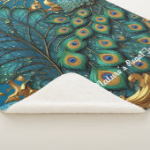 Couverture Sherpa "La beauté intemporelle de Peacock" (3/4)