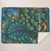 Couverture Sherpa "La beauté intemporelle de Peacock" (Devant (Horizontal))