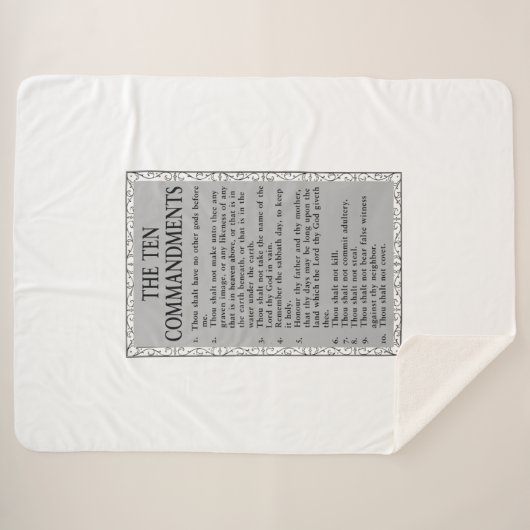 Couverture Sherpa La Bible des dix commandements (Devant (Horizontal))