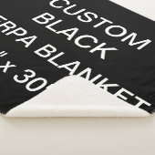 Couverture Sherpa La coutume a personnalisé 40" NOIR x 30" (3/4)