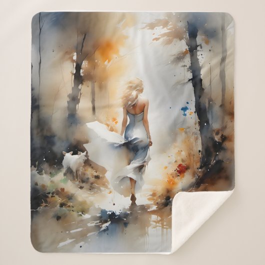 Couverture Sherpa La Dame À Travers Une Forêt (Devant)