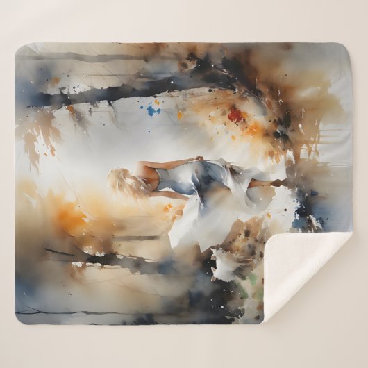 Couverture Sherpa La Dame À Travers Une Forêt (Devant (Horizontal))