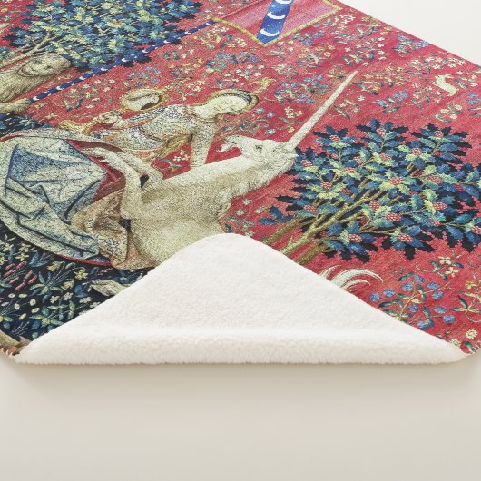 Couverture Sherpa La Dame et la licorne, Vue (3/4)