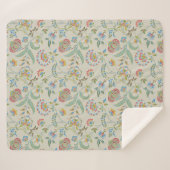 Couverture Sherpa La florale "grand-mère" de Lewis Day (Devant (Horizontal))