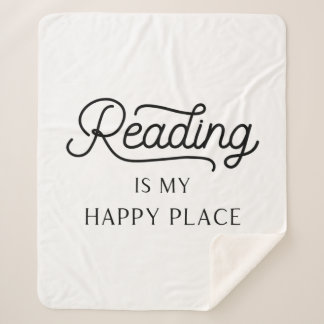 Couverture Sherpa La lecture est mon joyeux endroit Sherpa Throw