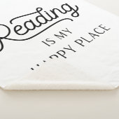 Couverture Sherpa La lecture est mon joyeux endroit Sherpa Throw (3/4)