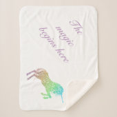 Couverture Sherpa La Magie Commence Ici Unicorne (Devant)