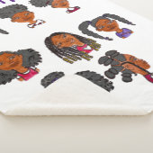 Couverture Sherpa La Magie de la fille noire Sherpa Blanket (3/4)