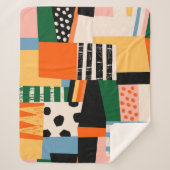 Couverture Sherpa La main a dessiné différentes formes. Abstrait con (Devant)