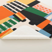 Couverture Sherpa La main a dessiné différentes formes. Abstrait con (3/4)