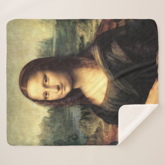 Couverture Sherpa La Mona Lisa Leonardo da Vinci (Devant (Horizontal))