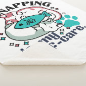 Couverture Sherpa La Nappage De Chats Est Mon Soin Personnel : Chats (3/4)