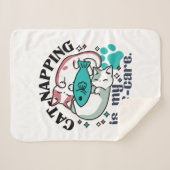 Couverture Sherpa La Nappage De Chats Est Mon Soin Personnel : Chats (Devant (Horizontal))