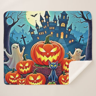 Couverture Sherpa La nuit d'Halloween : Art amusant et effrayant