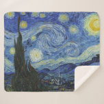 Couverture Sherpa La nuit étoilée de Van Gogh<br><div class="desc">Visitez mon magasin pour un design plus intéressant et plus de choix de couleurs => zazzle.com/iwheels*</div>
