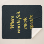 Couverture Sherpa Là où les mots échouent musique parle citations in (Devant (Horizontal))