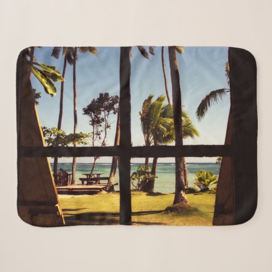 Couverture Sherpa La plage tropicale Fiji Beach Scene (Devant (Horizontal))