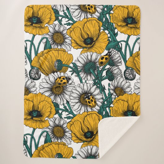 Couverture Sherpa La prairie en jaune (Devant)