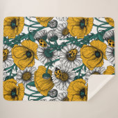 Couverture Sherpa La prairie en jaune (Devant (Horizontal))